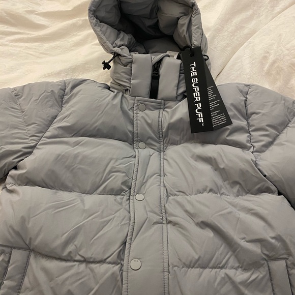 Aritzia Tna The Super Puff Marble Grey 